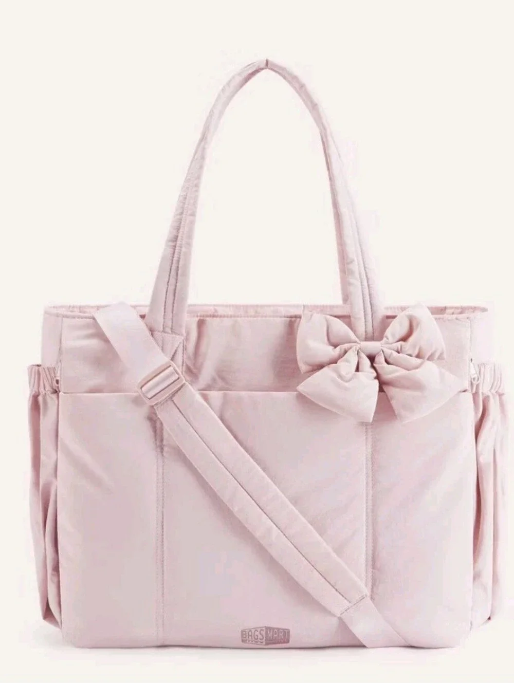 Bagsmart Lightweight Messenger & Laptop Bag Crush 26L Tote- Pink